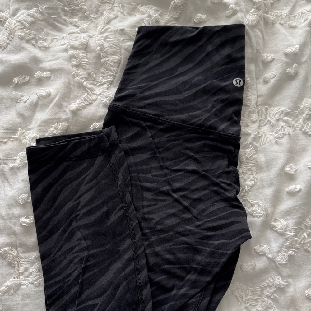 Lululemon Align Black Zebra Print Leggings